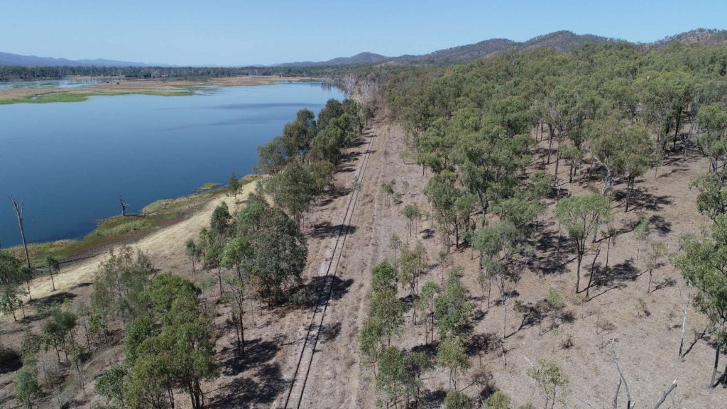 Lk Awoonga from the rail corridor